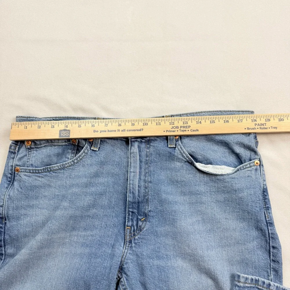 Levis 514 Straight Fit Mens Jeans W36‎ L30 Blue Denim Medium Wash 00514-1593